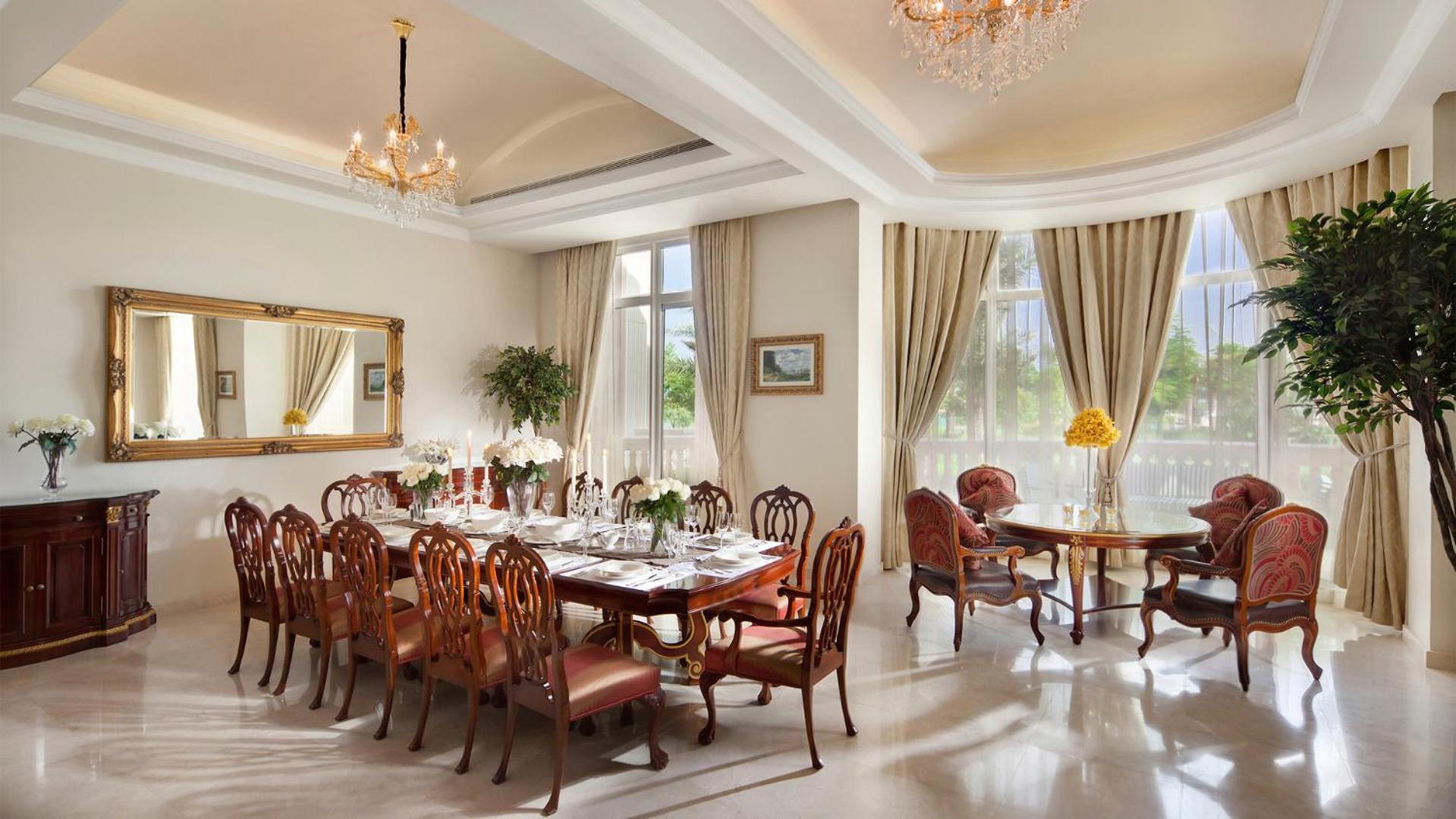 Kempinski Hotel & Residences Palm Jumeirah Dubaj Exteriér fotografie A dining room
